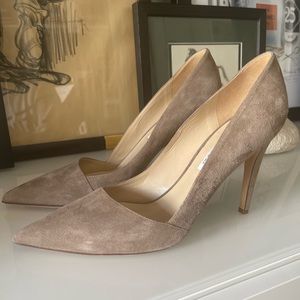 COPY - Saks Fifth Avenue Suede Pointed Toe Heels